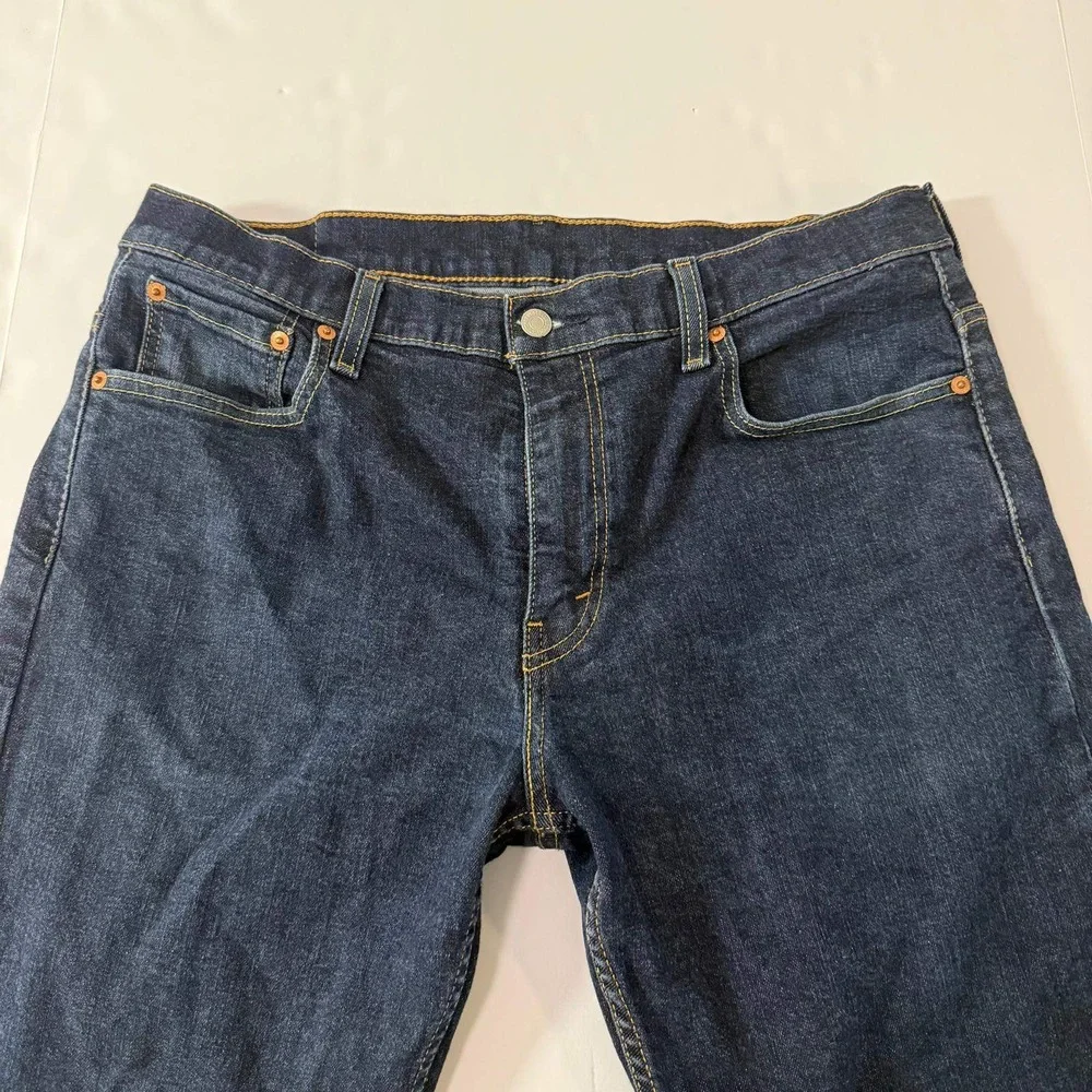 Levis 569 Loose Straight Leg Jeans Mens W34 L34 Dark Indigo Blue Denim 3757